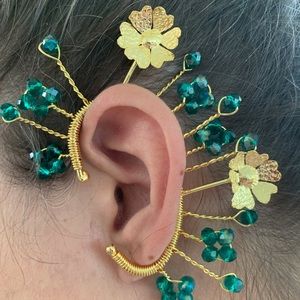 HANDMADE EAR CUFF - BATHED IN 24K GOLD